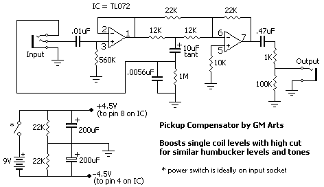 Volume & tone compensation circuit