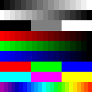 Color and B/W Monitor-Calibration Chart