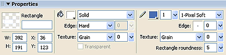 Setting the X and Y coordinates of the main content shape