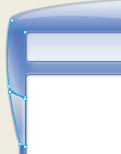 The completed shapes you will create on the left side of the interface