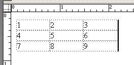 Standard mode for table