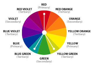 Split Complementary Color Scheme 